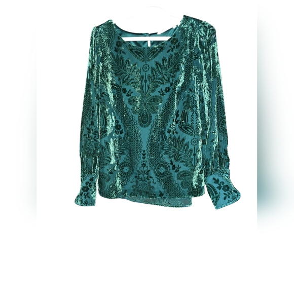 Soft Surroundings Vanetta Velvet Top Size XS - Picture 3 of 8